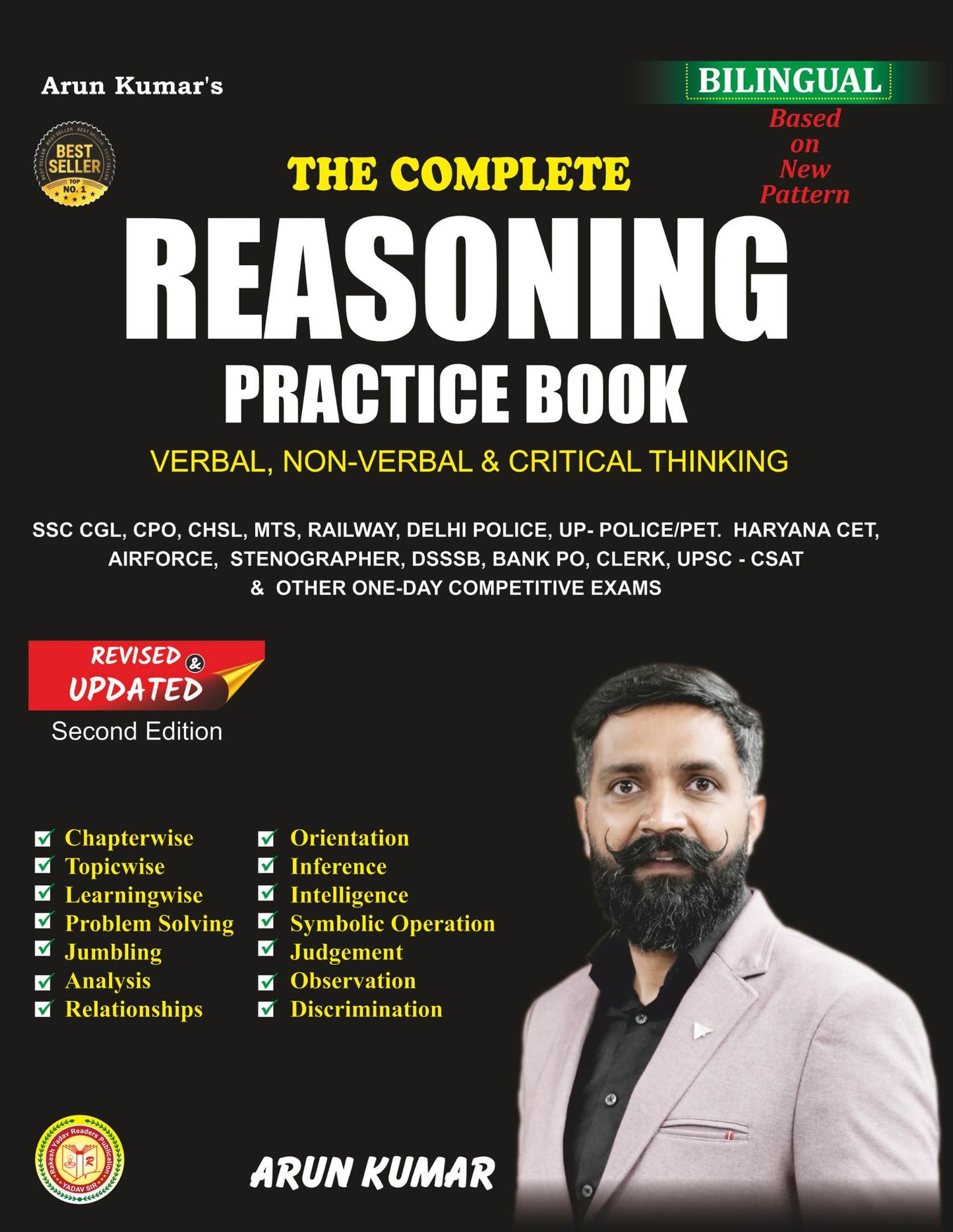The Complete Reasoning Practice Book | Verbal, Non-Verbal & Critical Thinking | Bilingual